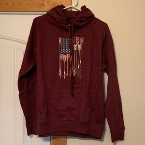 Browning Hoodie Sweater maroon Women’s BRAND NEW
